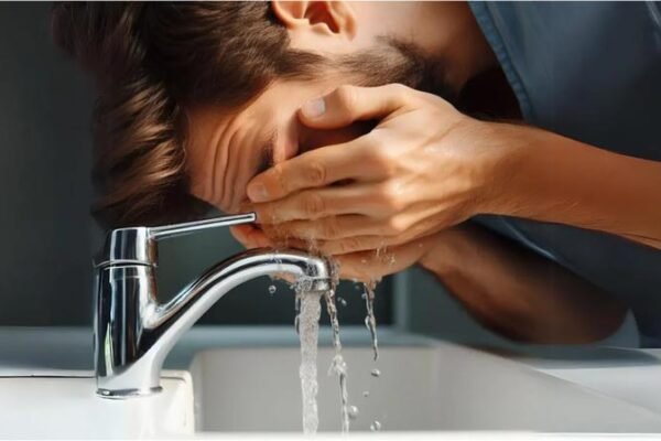 Do you wash your eyes with tap water in morning